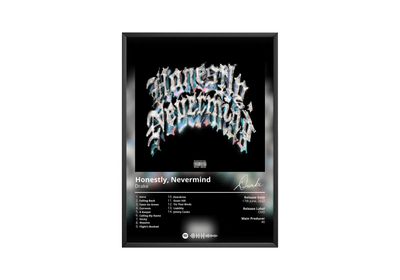 Drake 'Honestly, Nevermind' Album Poster - Posters, Prints & Wall Art | HYPE Posters