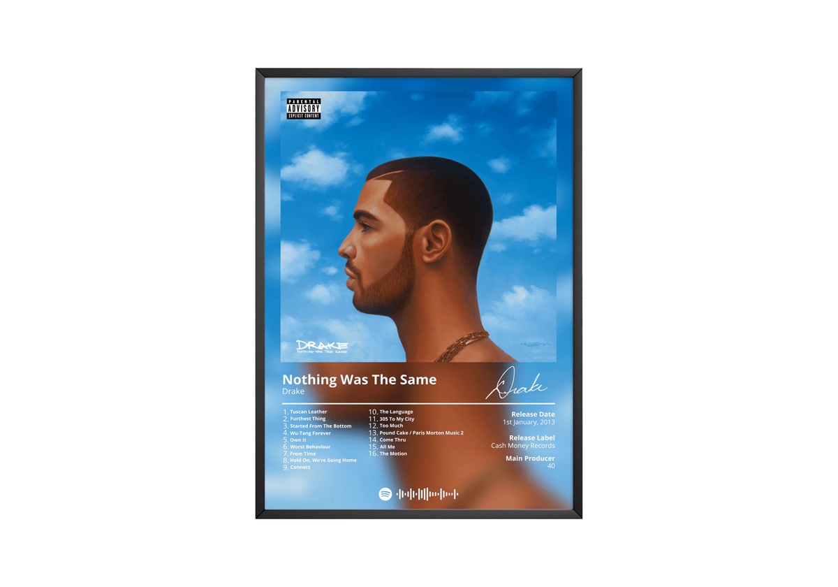 Drake 'Nothing Was The Same' Album Poster - Posters, Prints & Wall Art | HYPE Posters