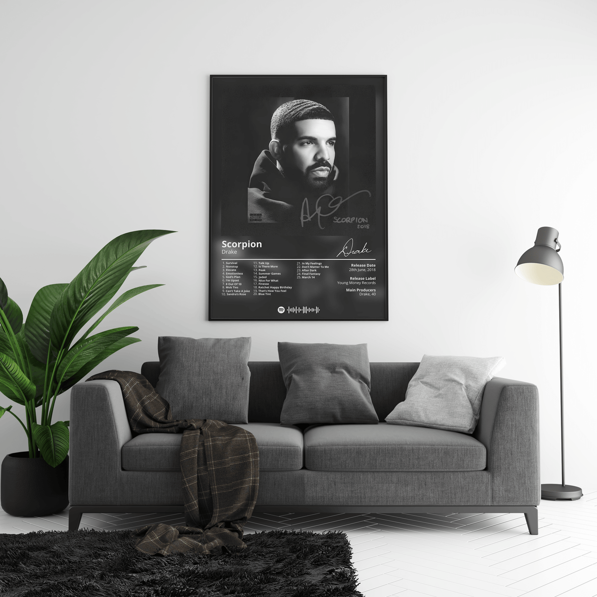 Drake 'Scorpion' Album Poster - Posters, Prints & Wall Art | HYPE Posters
