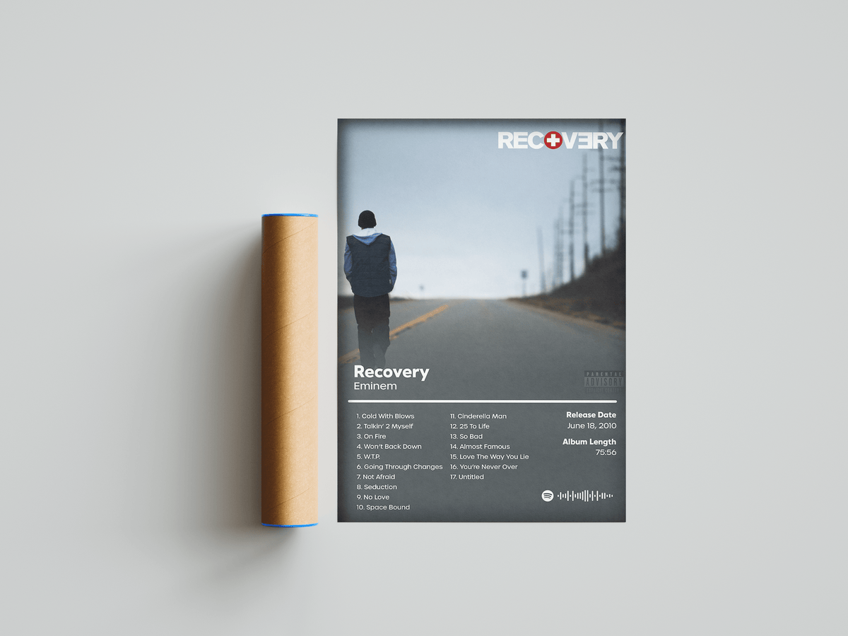 Eminem 'Recovery' Album Poster - Posters, Prints & Wall Art | HYPE Posters