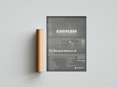Eminem 'The Marshall Mathers LP' Album Poster - Posters, Prints & Wall Art | HYPE Posters