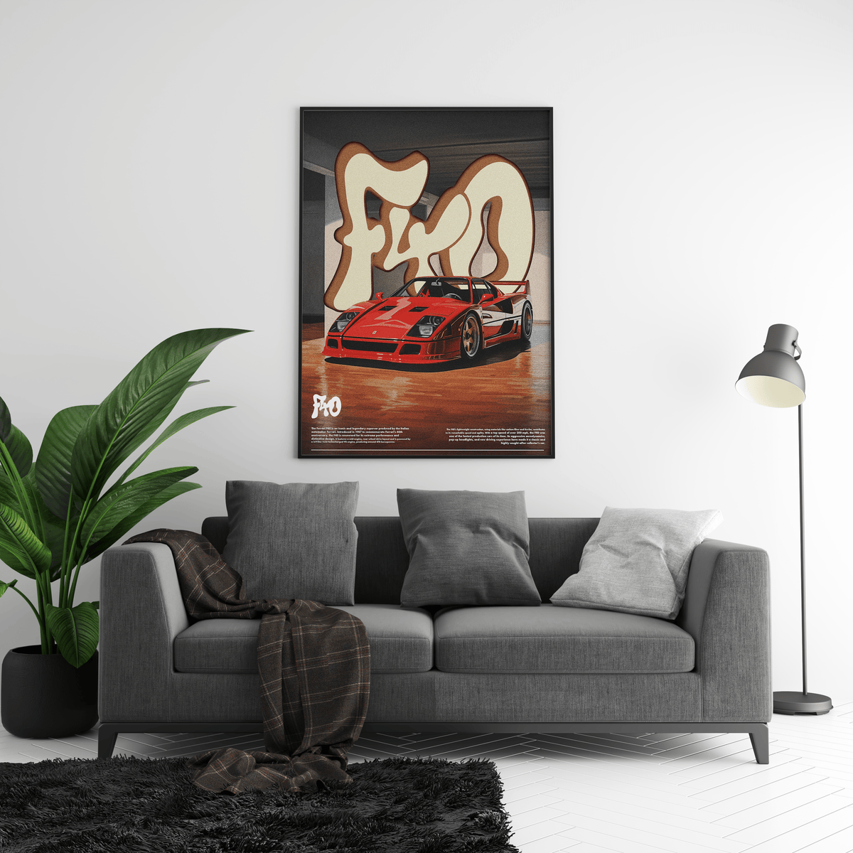 Ferrari F40 Poster - Posters, Prints & Wall Art | HYPE Posters