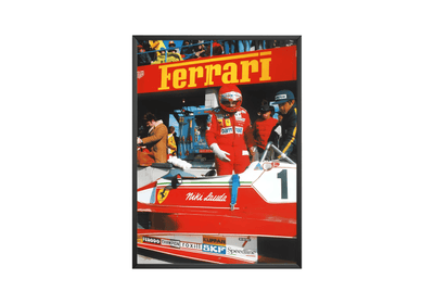 Ferrari Lauda F1 Vintage Poster - Posters, Prints & Wall Art | HYPE Posters