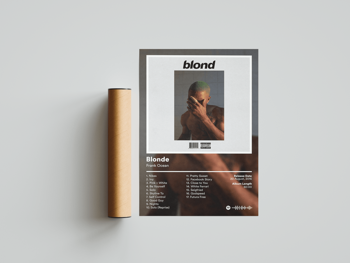 Frank Ocean 'Blonde' Album Poster - Posters, Prints & Wall Art | HYPE Posters