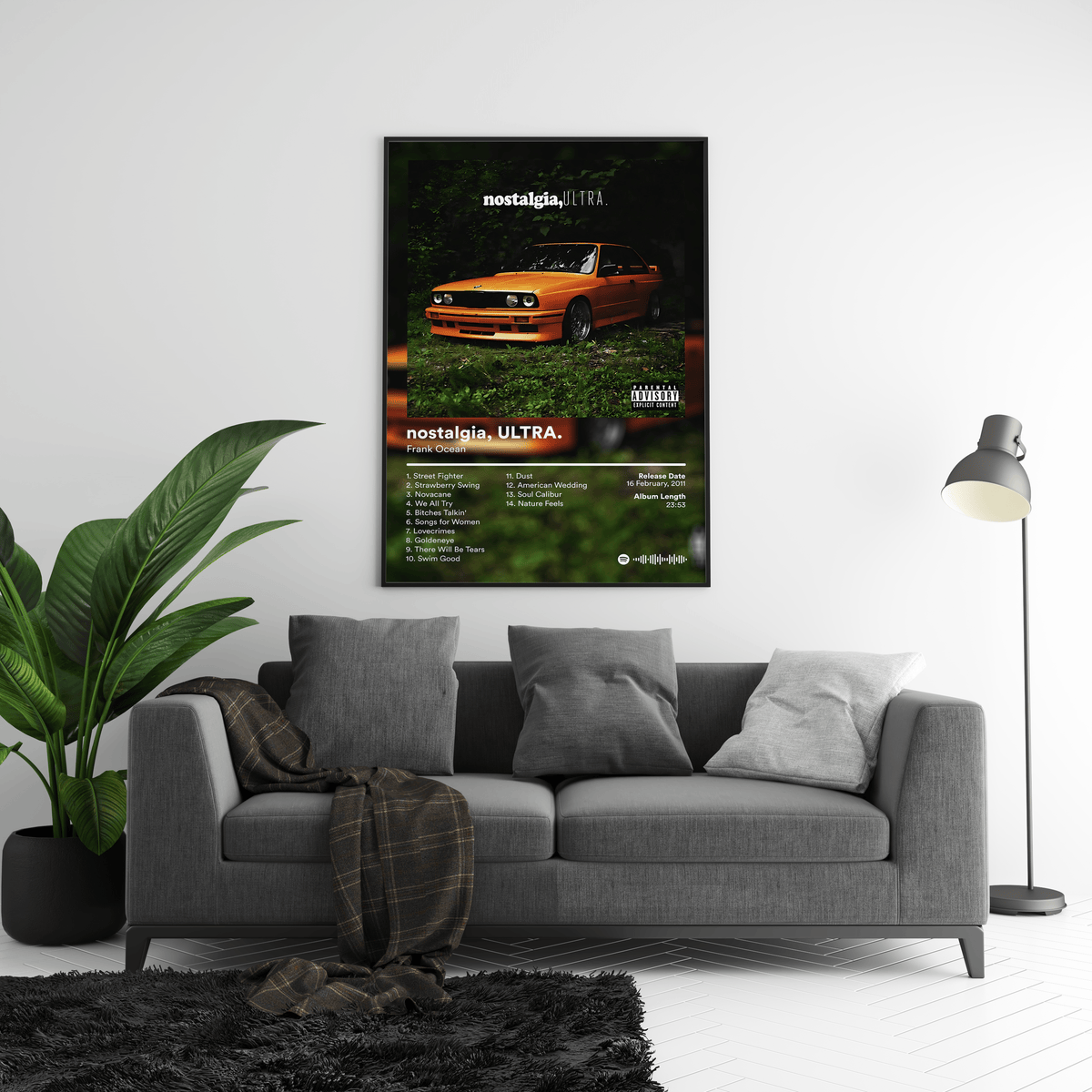 Frank Ocean 'nostalgia, ULTRA' Album Poster - Posters, Prints & Wall Art | HYPE Posters