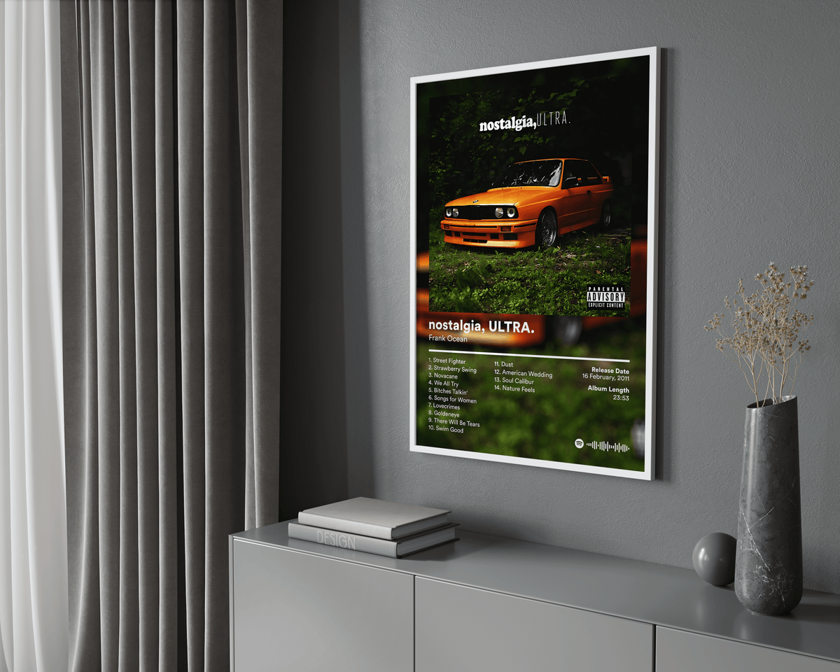 Frank Ocean 'nostalgia, ULTRA' Album Poster - Posters, Prints & Wall Art | HYPE Posters