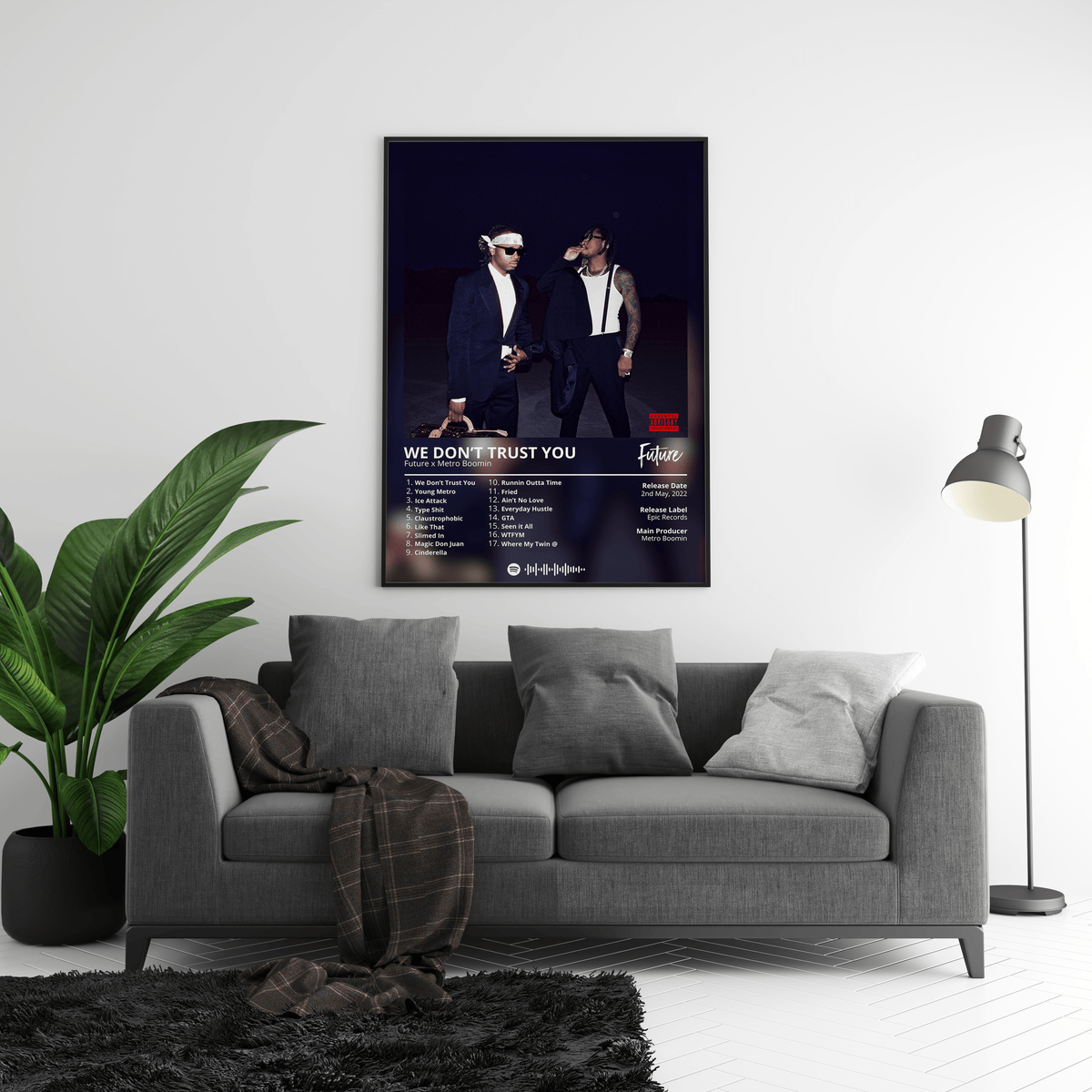 Future x Metro Boomin 'We Don't Trust You' Album Poster - Posters, Prints & Wall Art | HYPE Posters