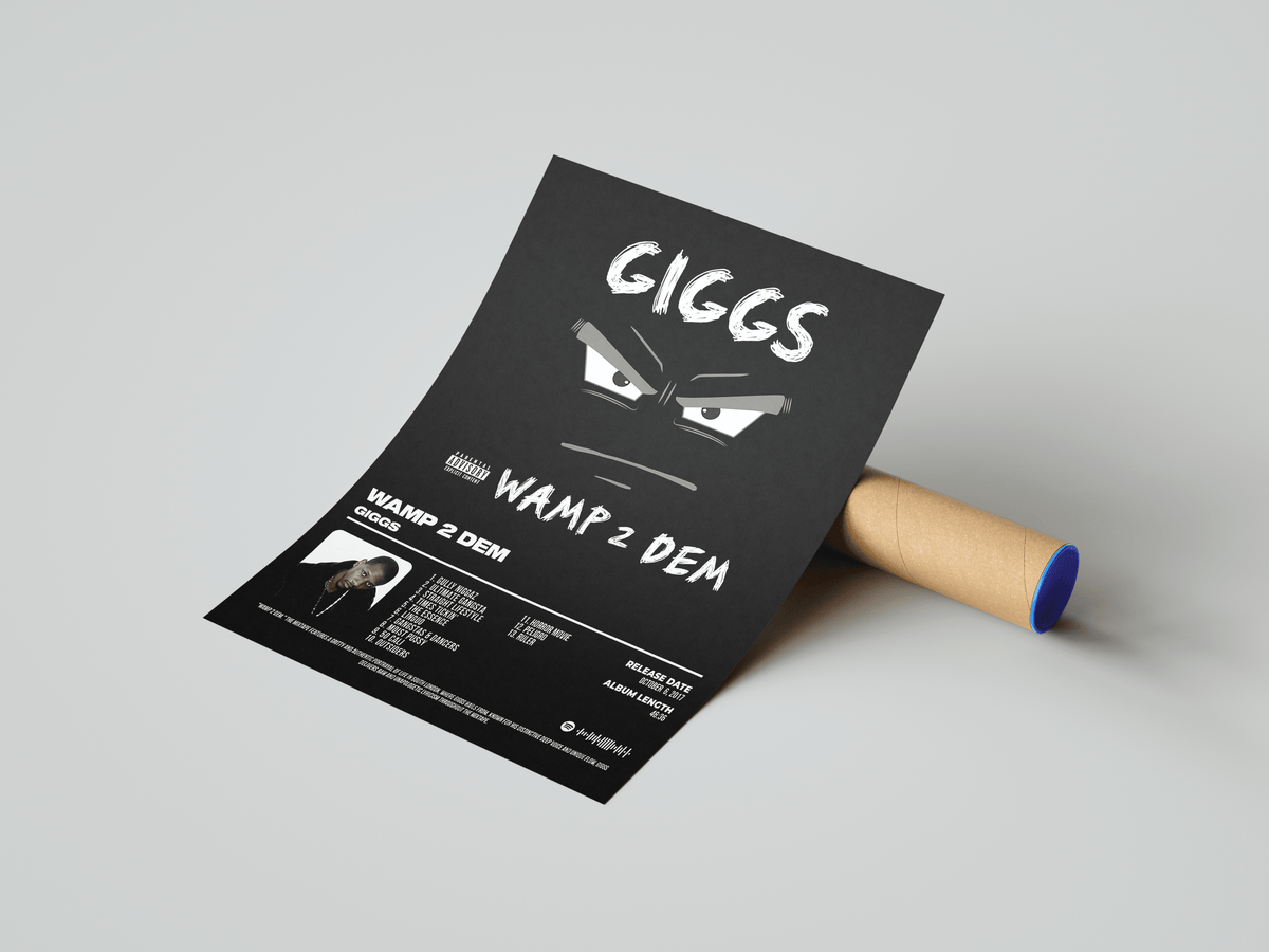 Giggs - "Wamp 2 Dem" Album Poster - Posters, Prints & Wall Art | HYPE Posters