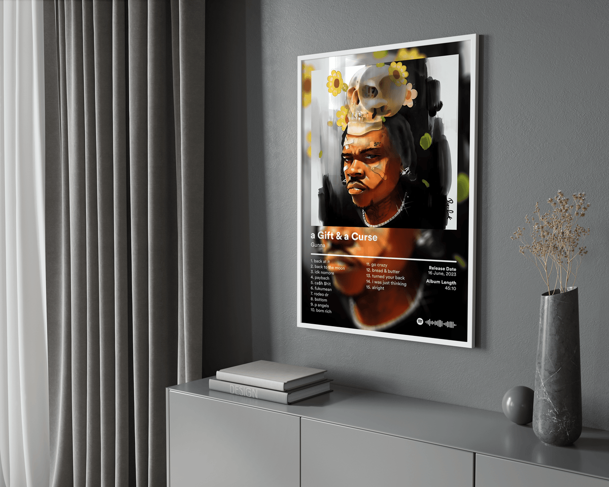 Gunna 'a Gift & a Curse' Album Poster - Posters, Prints & Wall Art | HYPE Posters