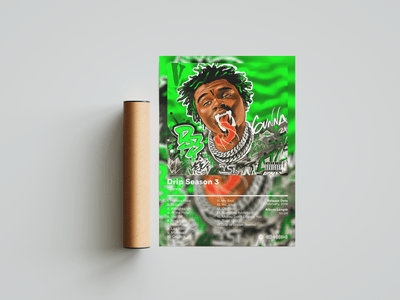 Gunna 'Drip Season 3' Album Poster - Posters, Prints & Wall Art | HYPE Posters