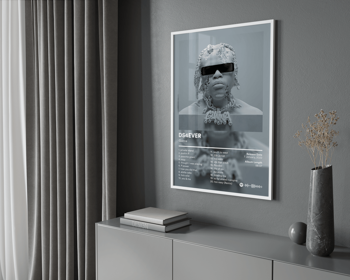 Gunna 'DS4EVER' Album Poster - Posters, Prints & Wall Art | HYPE Posters