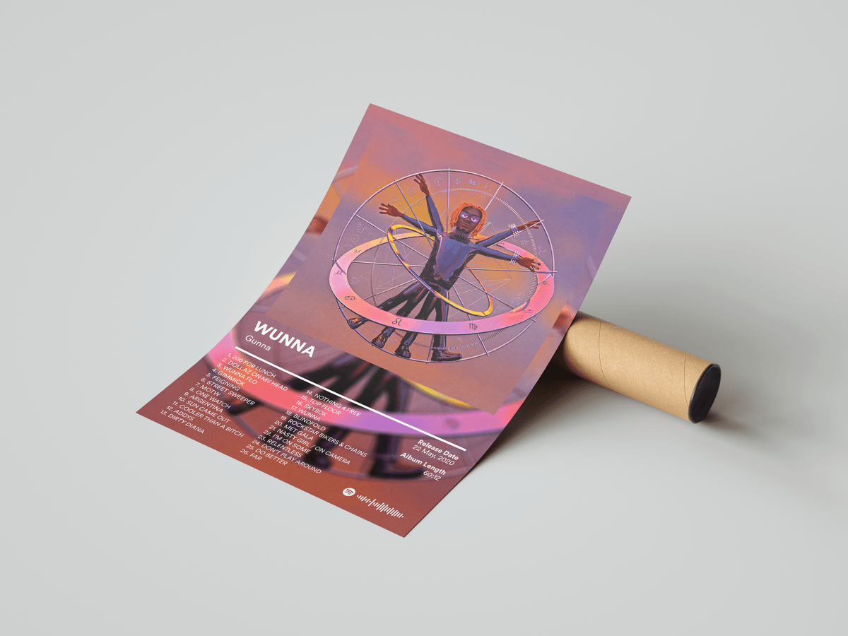 Gunna 'WUNNA' Album Poster - Posters, Prints & Wall Art | HYPE Posters