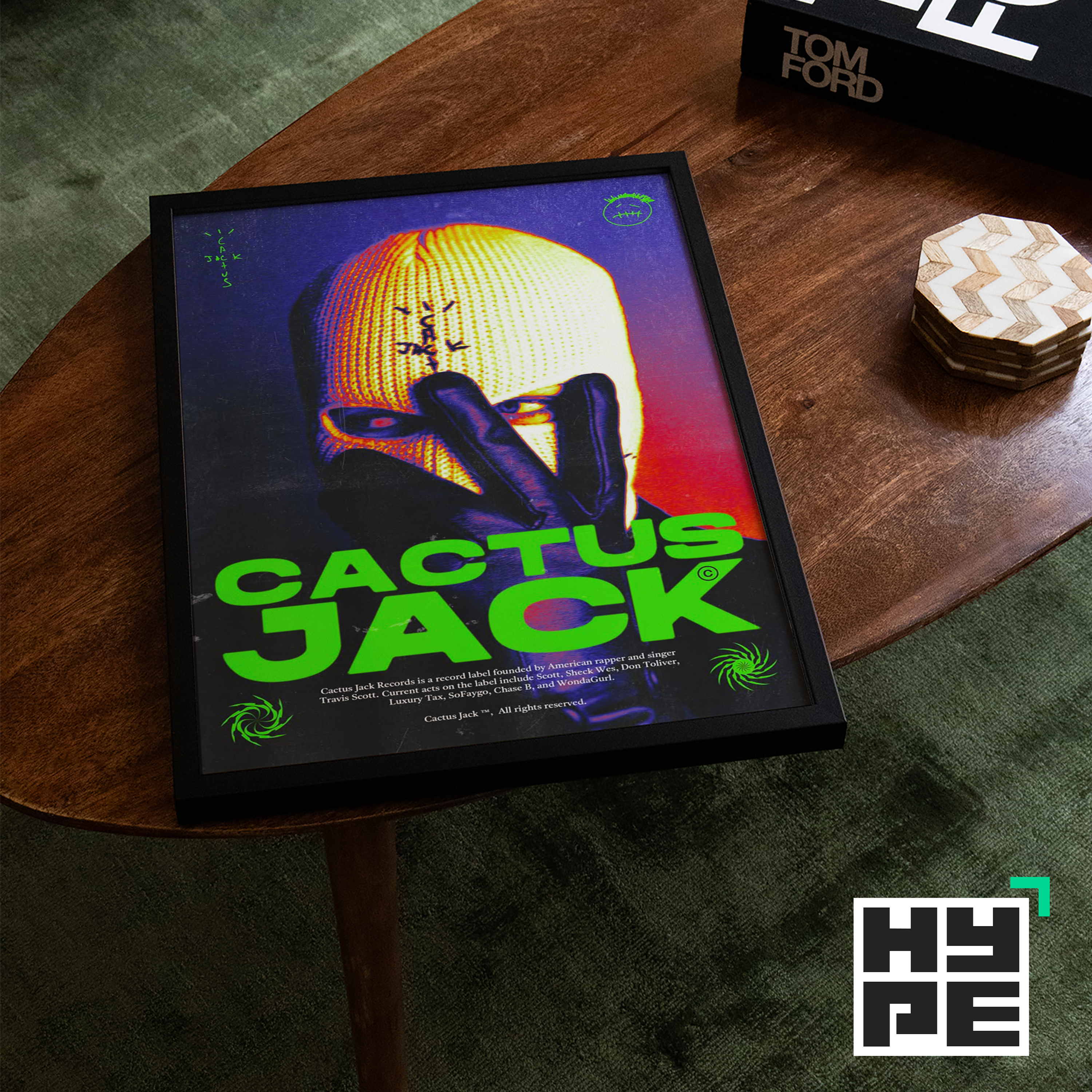 Travis Scott Cactus Jack Art Poster
