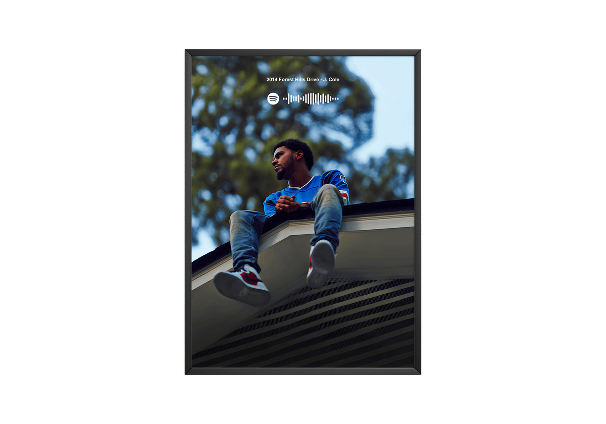 J Cole '2014 Forest Hills Drive' Spotify Poster - Posters, Prints & Wall Art | HYPE Posters