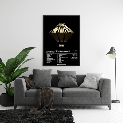 J Cole 'Revenge Of The Dreamers III' Album Poster - Posters, Prints & Wall Art | HYPE Posters