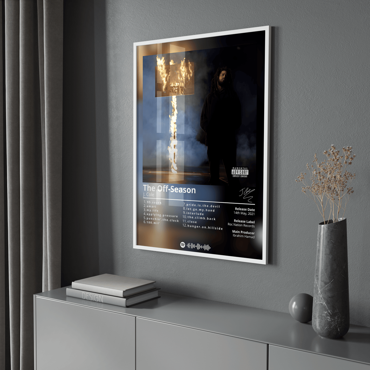 J Cole 'The Off-Season' Album Poster - Posters, Prints & Wall Art | HYPE Posters