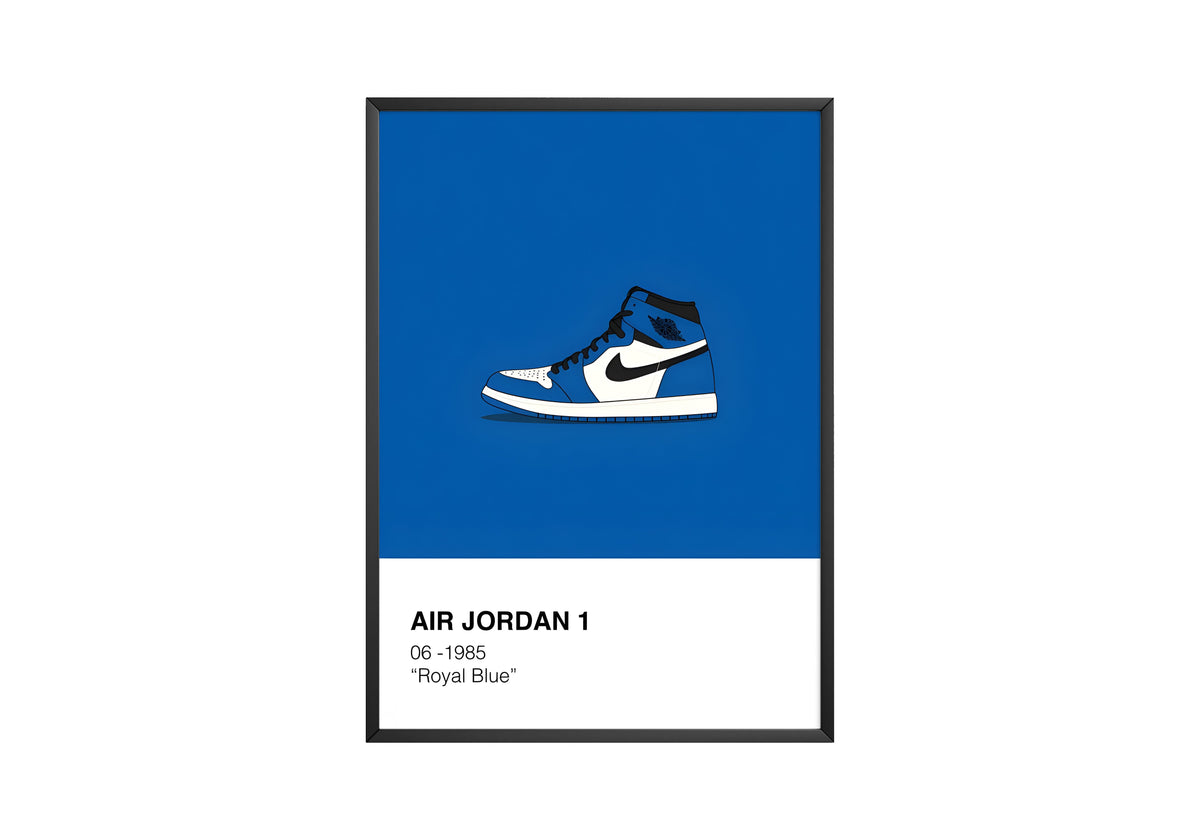 Jordan 1 Blue Poster - Posters, Prints & Wall Art | HYPE Posters