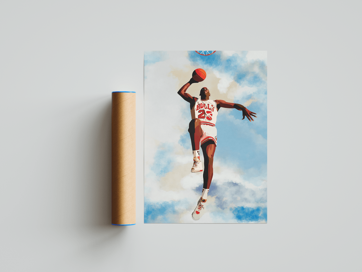 Jordan Bulls Fly Poster - Posters, Prints & Wall Art | HYPE Posters