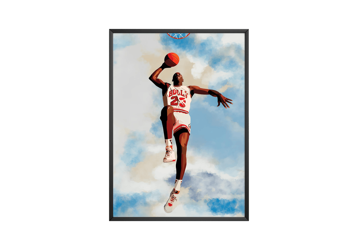 Jordan Bulls Fly Poster - Posters, Prints & Wall Art | HYPE Posters