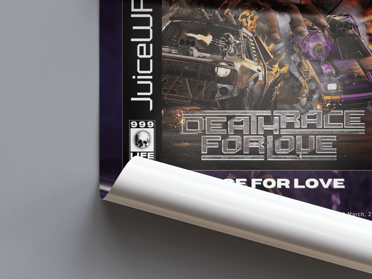 Juice WRLD 'Death Race For Love' Album Poster - Posters, Prints & Wall Art | HYPE Posters