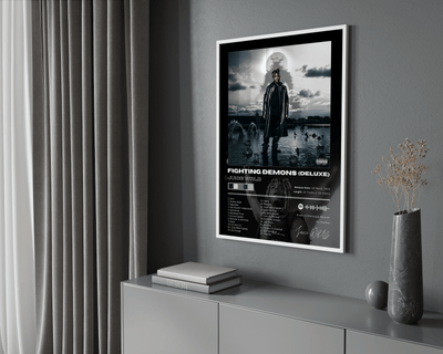 Juice WRLD 'Fighting Demons (Deluxe)' Album Poster - Posters, Prints & Wall Art | HYPE Posters