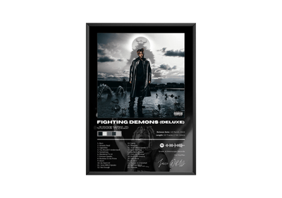 Juice WRLD 'Fighting Demons (Deluxe)' Album Poster - Posters, Prints & Wall Art | HYPE Posters