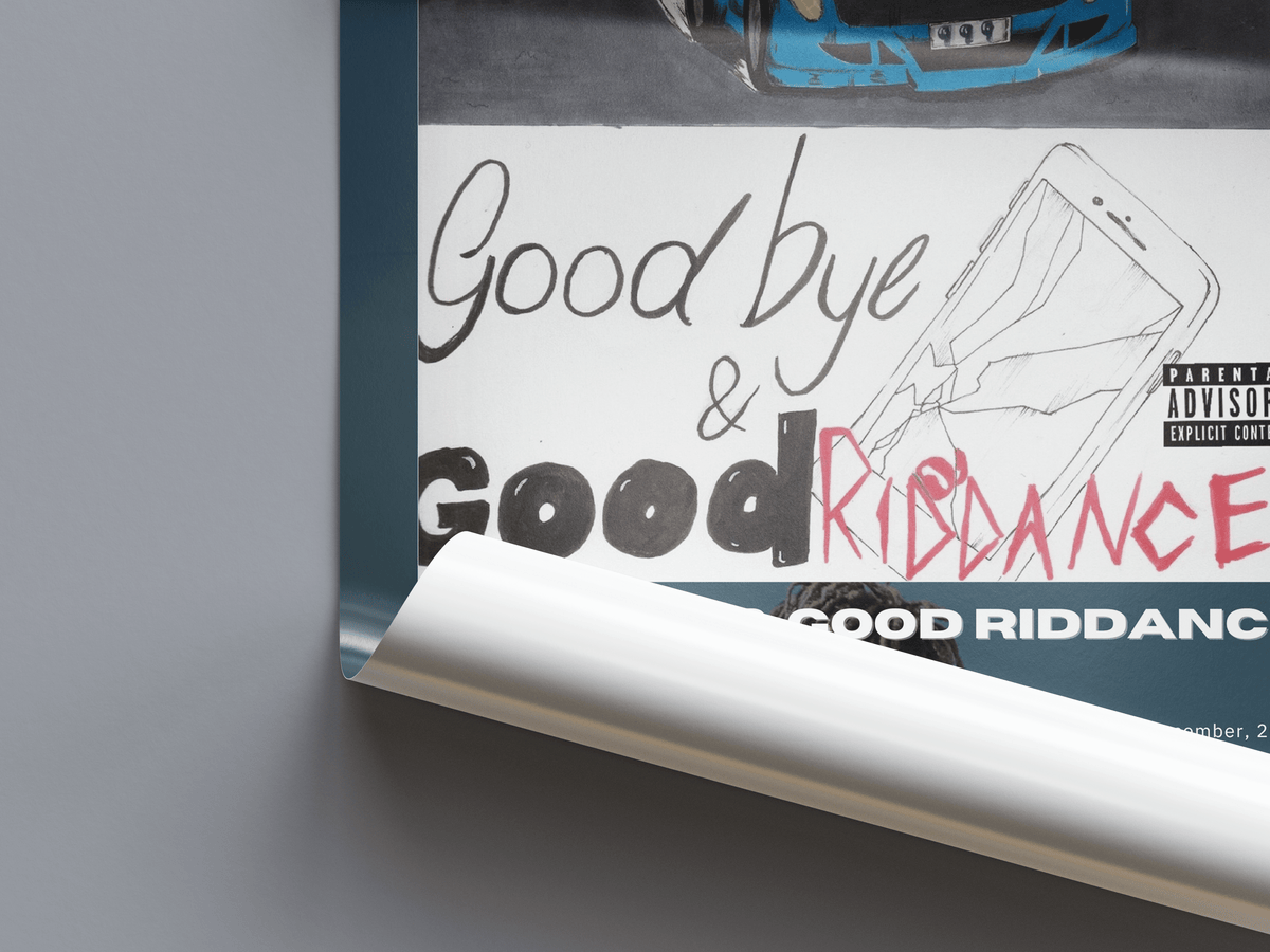 Juice WRLD 'Goodbye & Good Riddance' Album Poster - Posters, Prints & Wall Art | HYPE Posters