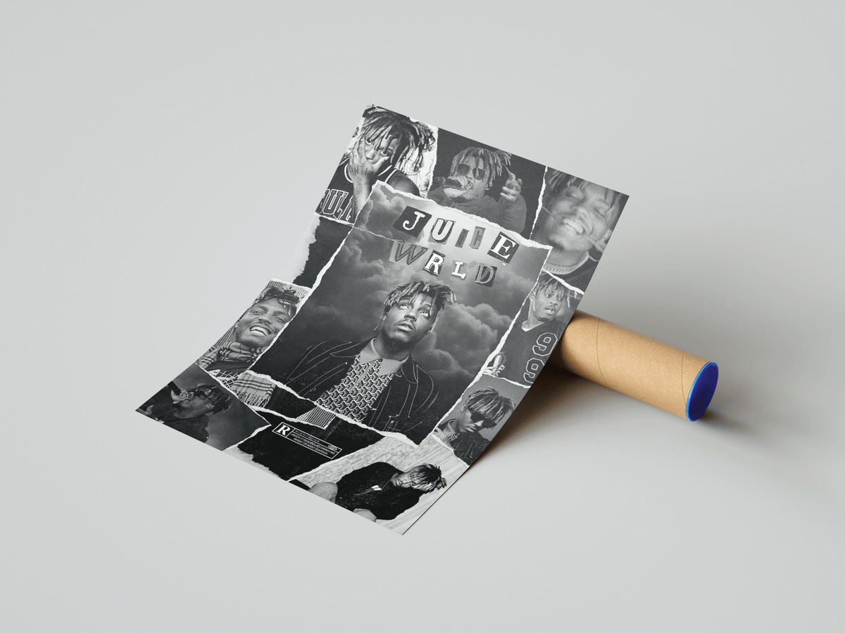 Juice WRLD 'Montage' Poster - Posters, Prints & Wall Art | HYPE Posters