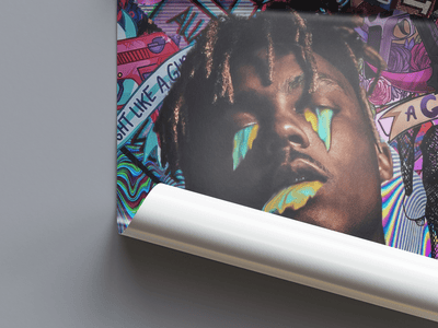 Juice WRLD 'Paint' Poster - Posters, Prints & Wall Art | HYPE Posters