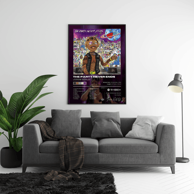 Juice WRLD 'The Party Never Ends' Album Poster - Posters, Prints & Wall Art | HYPE Posters