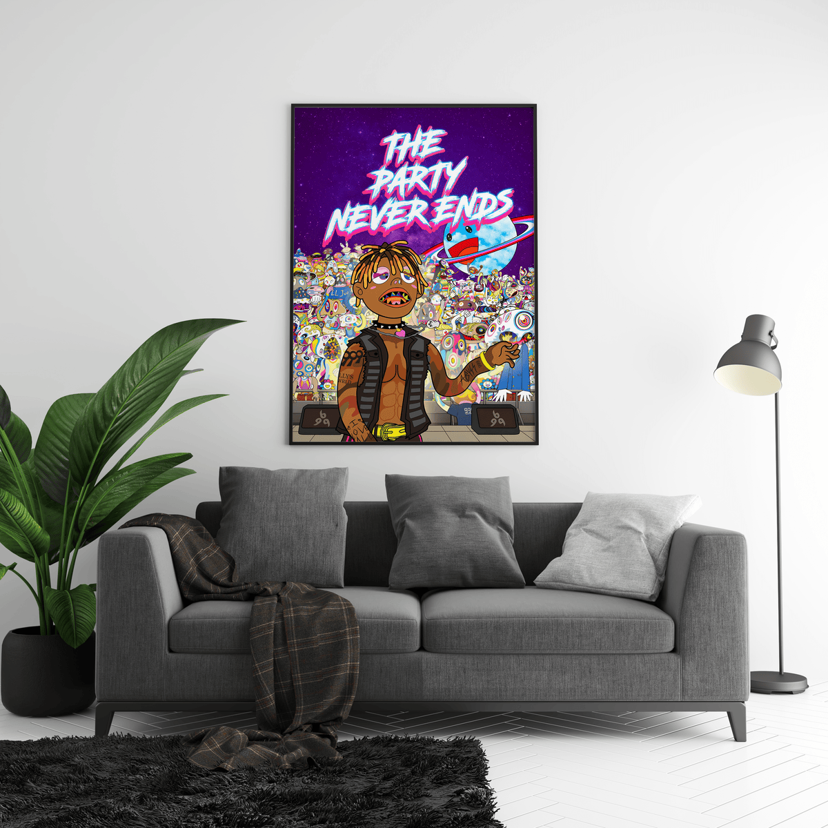 Juice WRLD 'The Party Never Ends' Poster - Posters, Prints & Wall Art | HYPE Posters