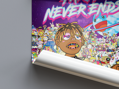 Juice WRLD 'The Party Never Ends' Poster - Posters, Prints & Wall Art | HYPE Posters