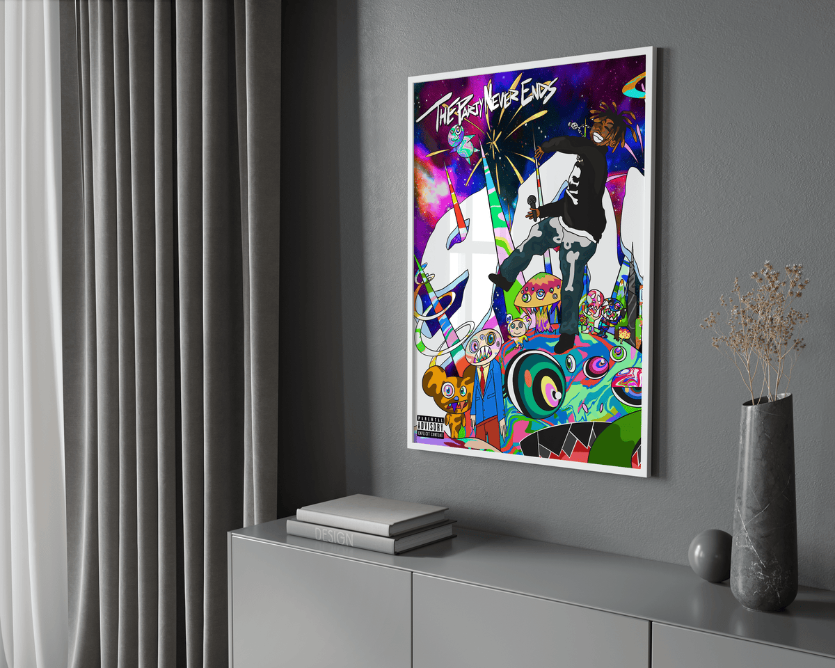 Juice WRLD 'The Party Never Ends' Poster - Posters, Prints & Wall Art | HYPE Posters