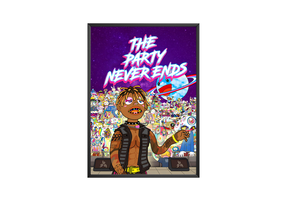 Juice WRLD 'The Party Never Ends' Poster - Posters, Prints & Wall Art | HYPE Posters