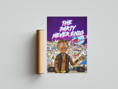 Juice WRLD 'The Party Never Ends' Poster - Posters, Prints & Wall Art | HYPE Posters