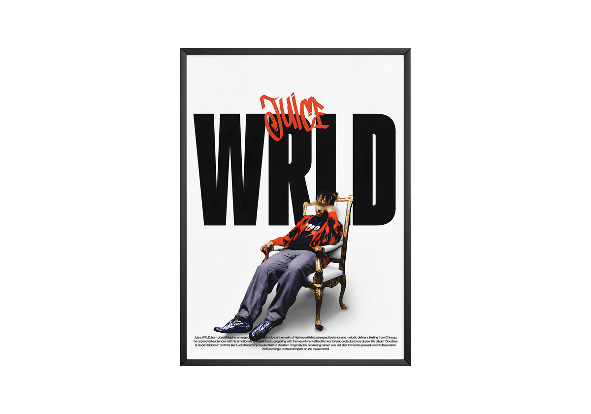 Juice WRLD 'Throne' Poster - Posters, Prints & Wall Art | HYPE Posters
