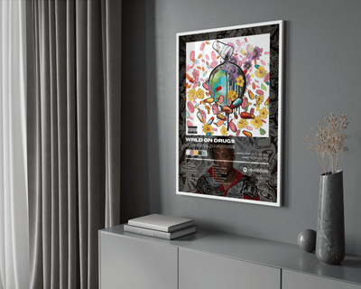 Juice WRLD 'WRLD On Drugs' Album Poster - Posters, Prints & Wall Art | HYPE Posters