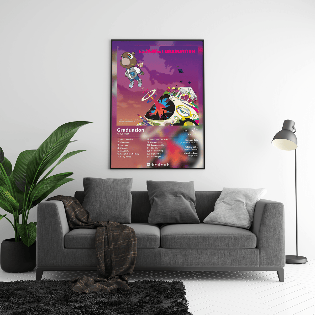 Kanye West 'Graduation' Album Poster - Posters, Prints & Wall Art | HYPE Posters