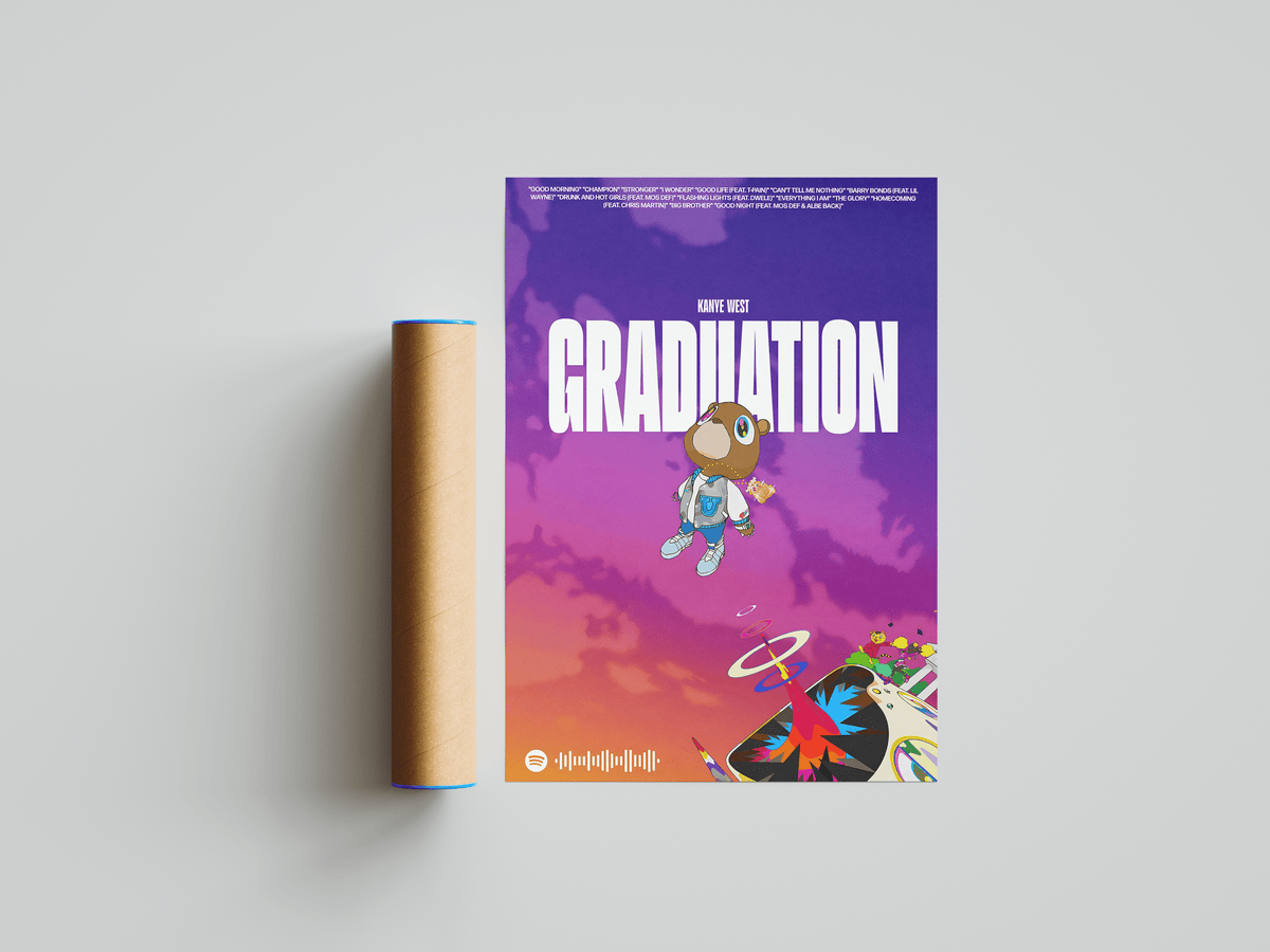 Kanye West 'Graduation' Poster - Posters, Prints & Wall Art | HYPE Posters