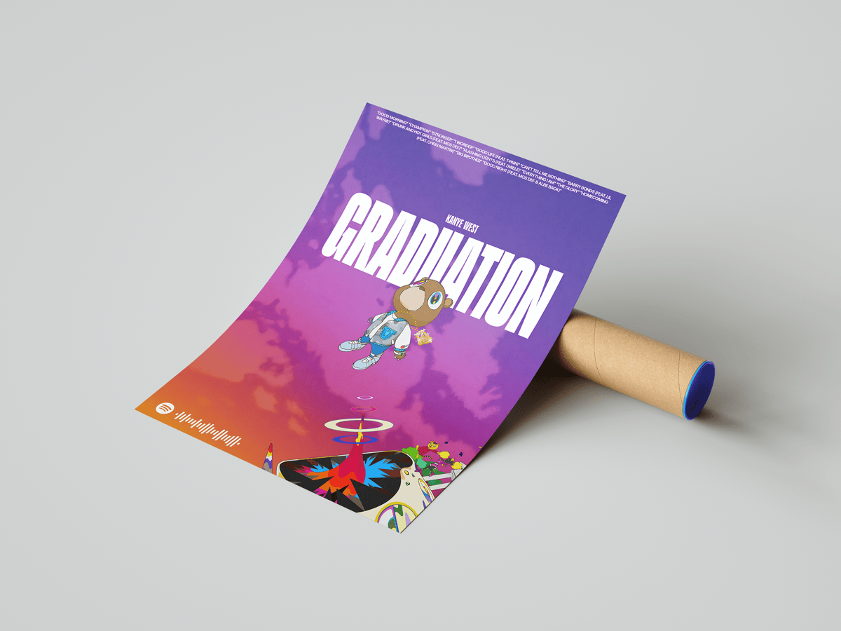 Kanye West 'Graduation' Poster - Posters, Prints & Wall Art | HYPE Posters