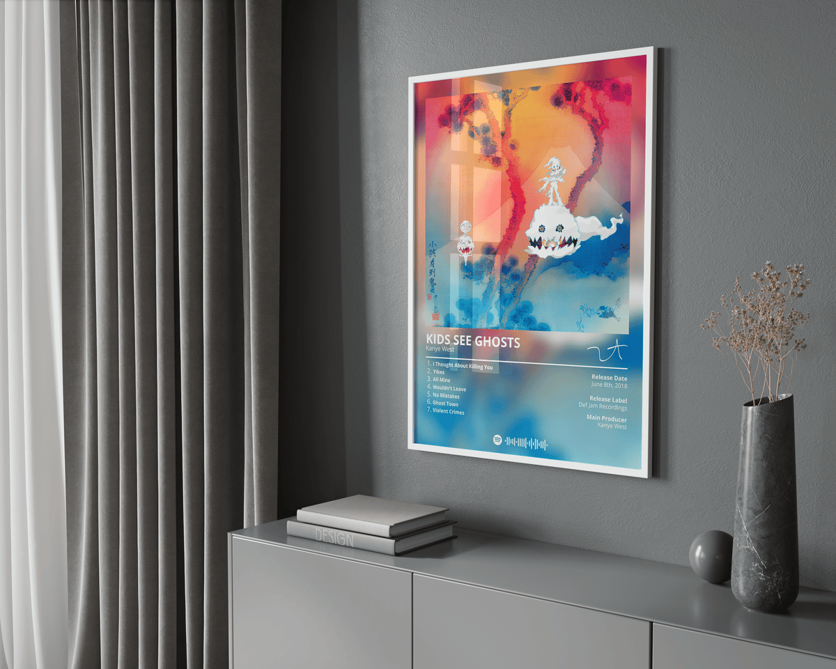 Kanye West 'Kids See Ghosts' Album Poster - Posters, Prints & Wall Art | HYPE Posters