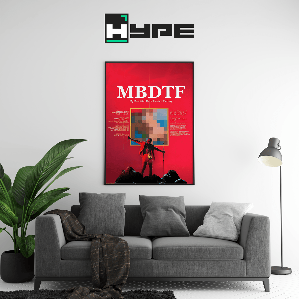 Kanye West MBDTF Poster - Posters, Prints & Wall Art | HYPE Posters