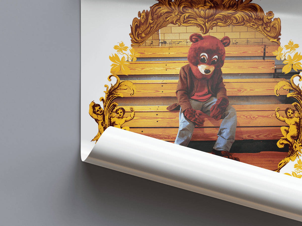 Kanye West 'The College Dropout' Spotify Poster - Posters, Prints & Wall Art | HYPE Posters