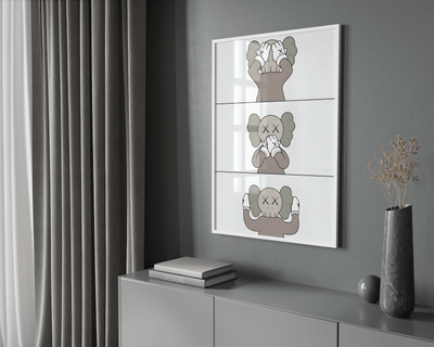 Kaws - See Speak Hear No Evil Poster - Posters, Prints & Wall Art | HYPE Posters