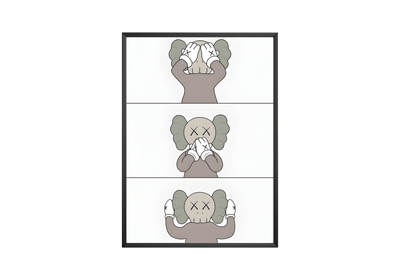 Kaws - See Speak Hear No Evil Poster - Posters, Prints & Wall Art | HYPE Posters