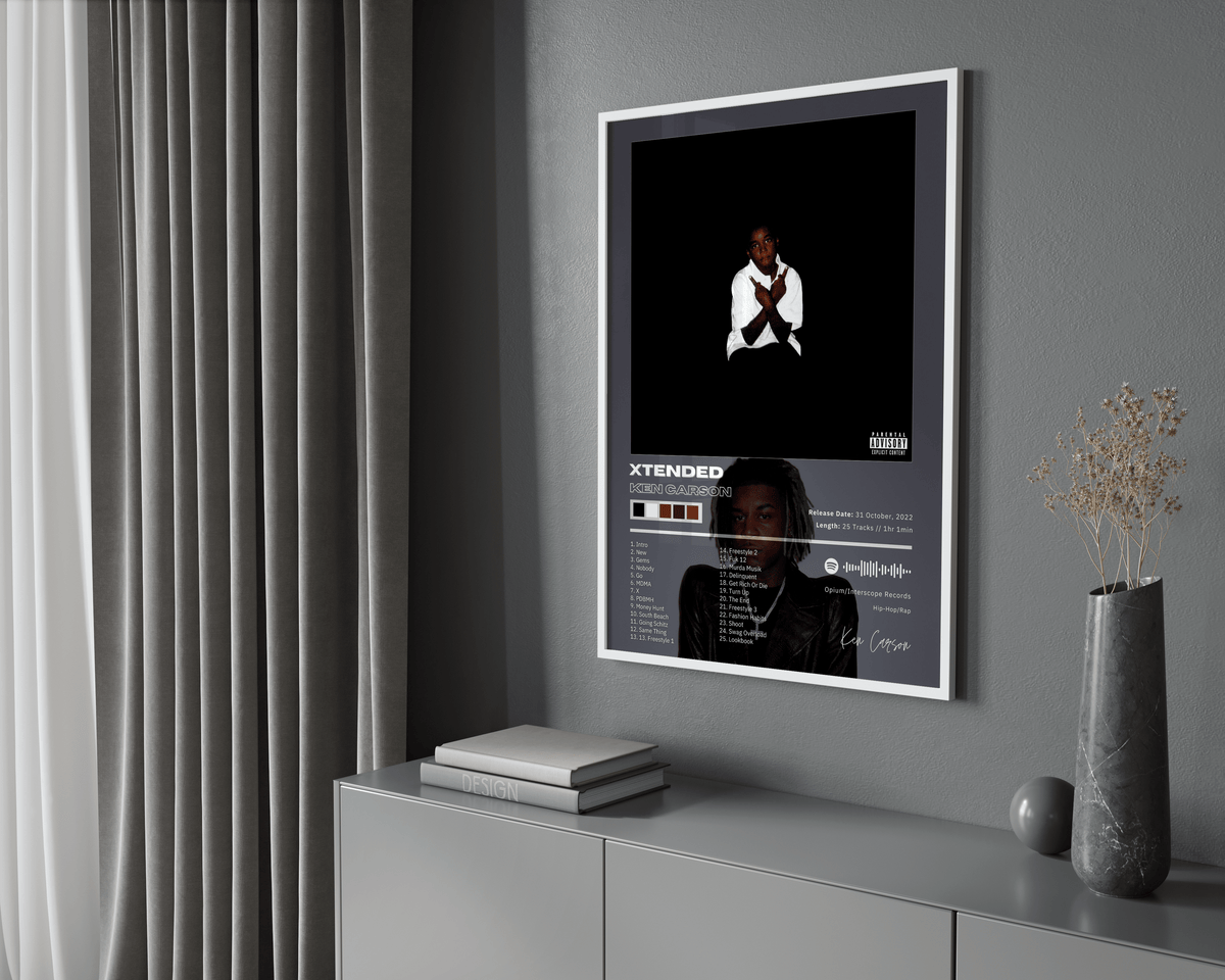 Ken Carson 'XTENDED' Album Poster - Posters, Prints & Wall Art | HYPE Posters