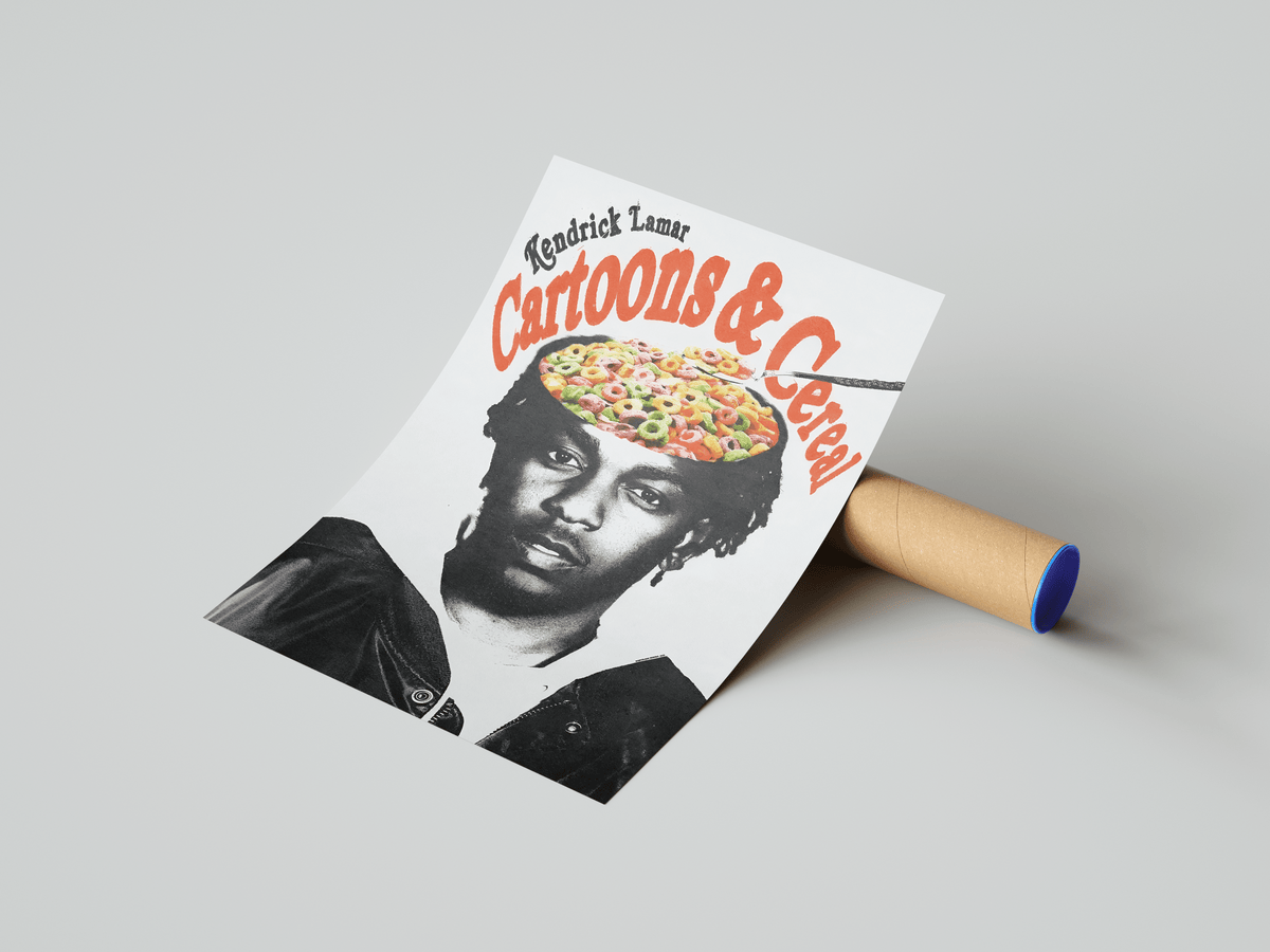 Kendrick Lamar - Cartoons & Cereal Poster - Posters, Prints & Wall Art | HYPE Posters