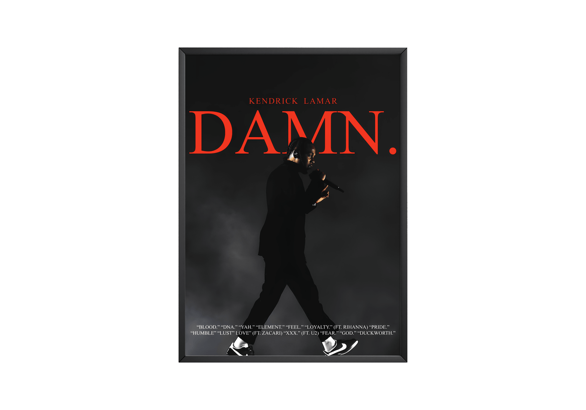Kendrick Lamar 'DAMN' Poster - Posters, Prints & Wall Art | HYPE Posters