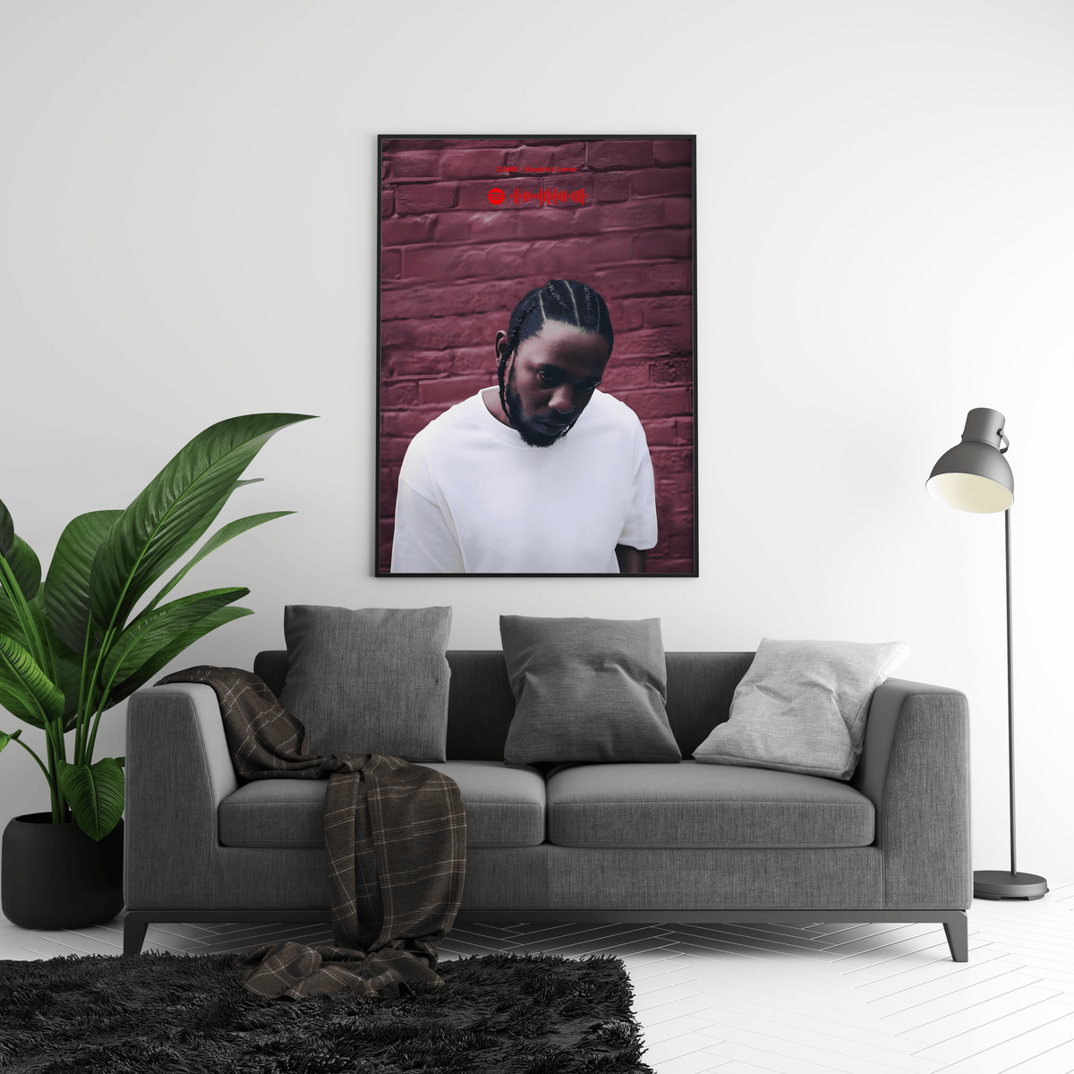 Kendrick Lamar 'DAMN' Spotify Poster - Posters, Prints & Wall Art | HYPE Posters