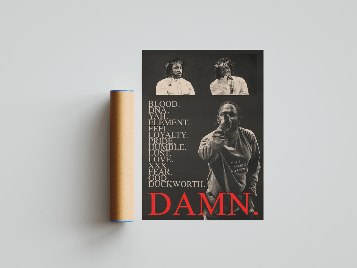 Kendrick Lamar 'Damn' Visions Poster - Posters, Prints & Wall Art | HYPE Posters